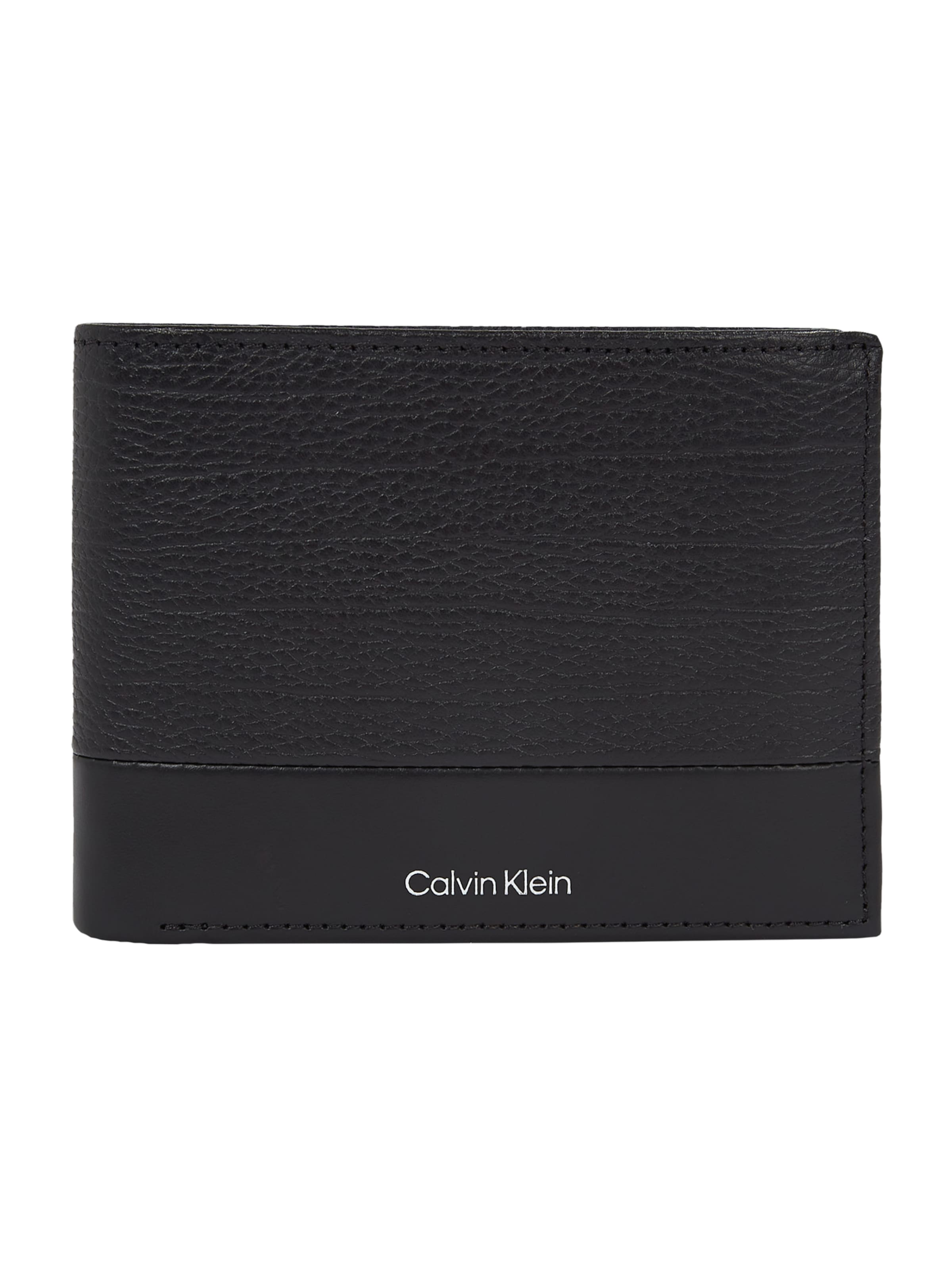 Porte-monnaies 'Subtle Mix Trifold' Calvin Klein en noir : devant