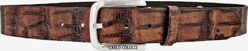 Ceinture 'Ciaghi' Carlo Colucci en marron : devant