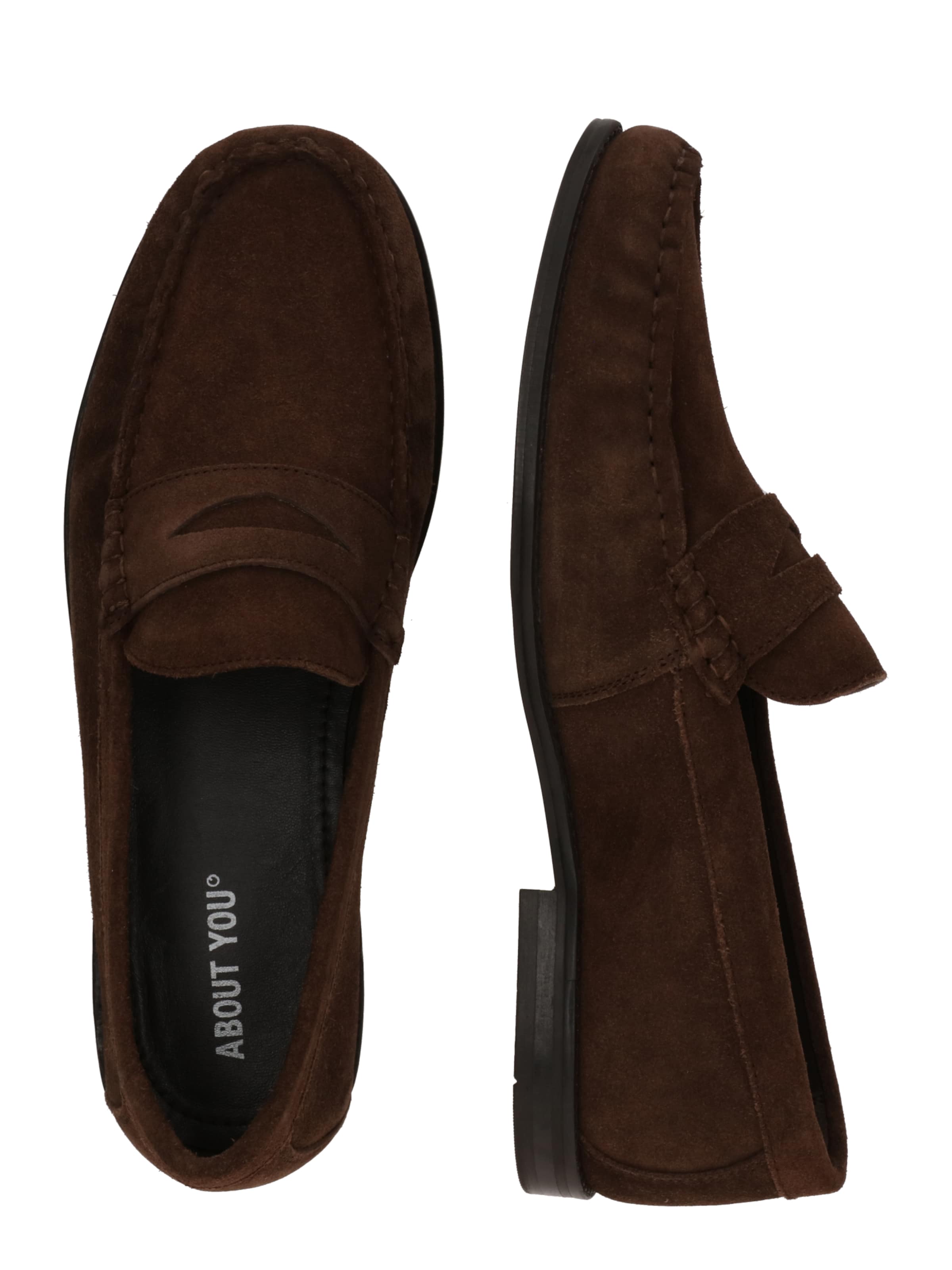 ABOUT YOU Мокасины 'Keanu' в Коричневый