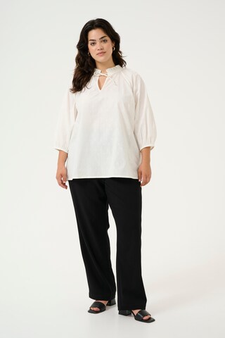 KAFFE CURVE Blouse 'KCLulla' in Wit