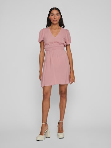 VILA Summer dress 'Trine' in Pink