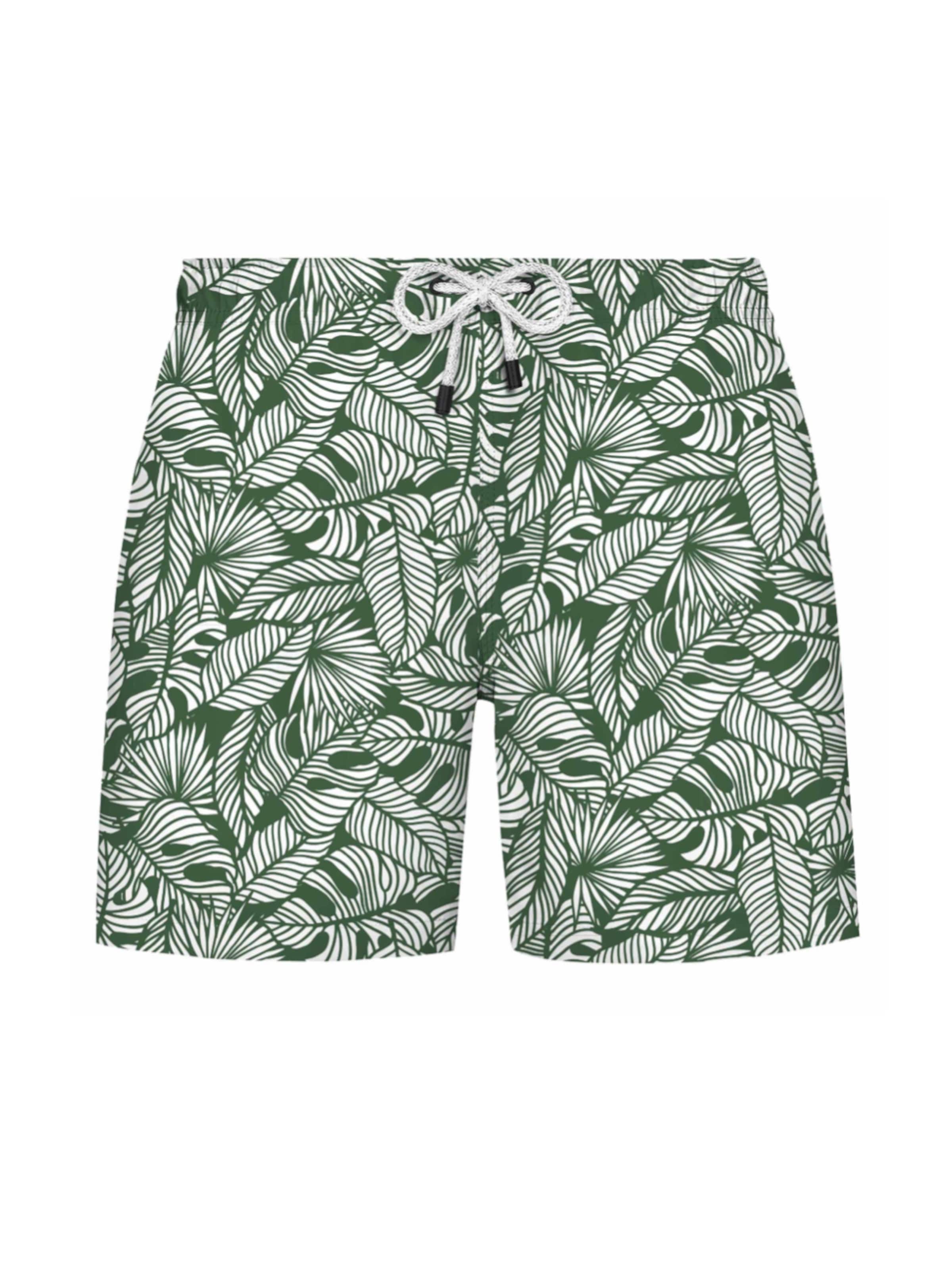 Shorts de bain 'Botanic' WESTMARK LONDON en vert : devant