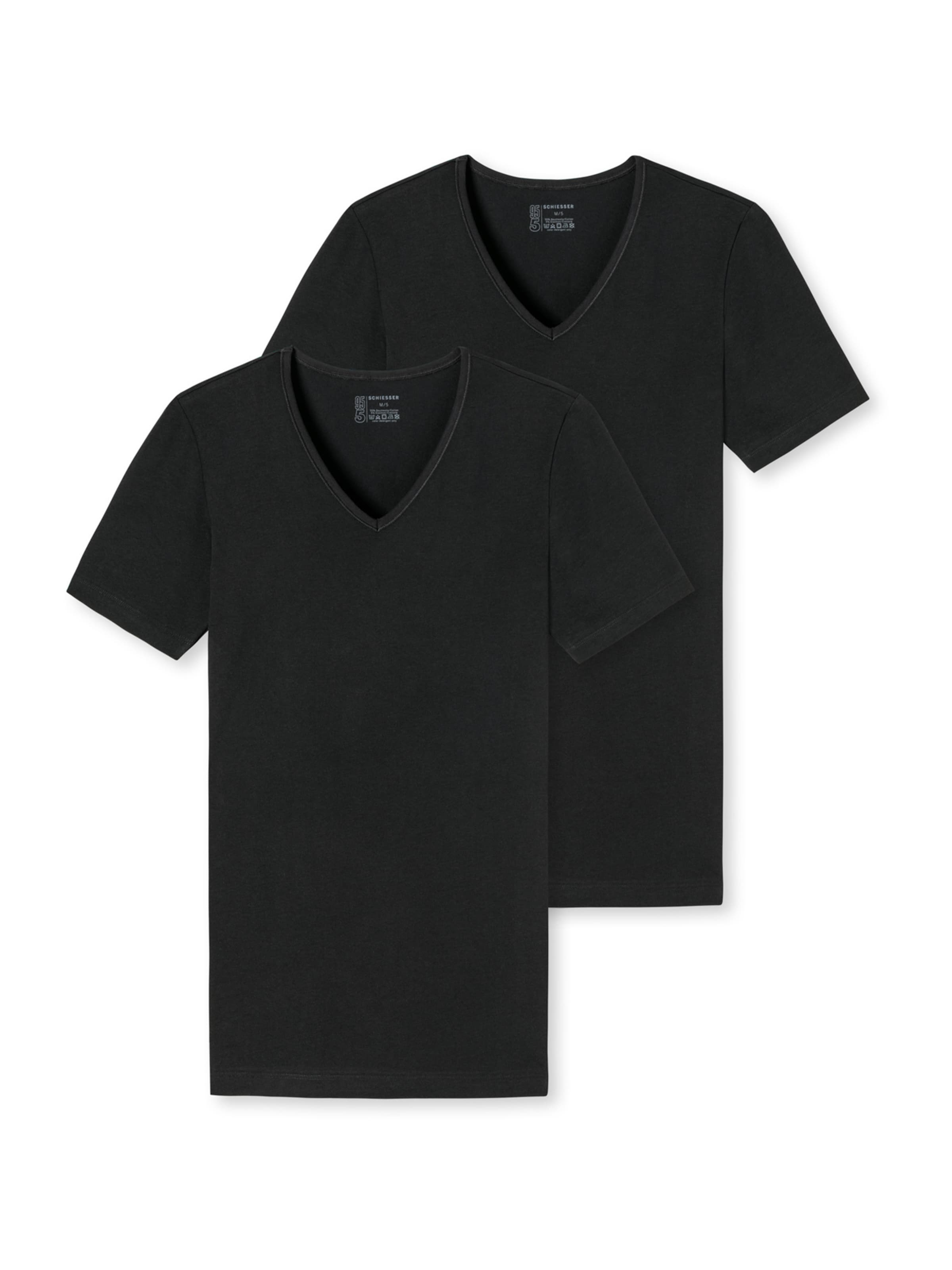 SCHIESSER Undershirt in Black: front