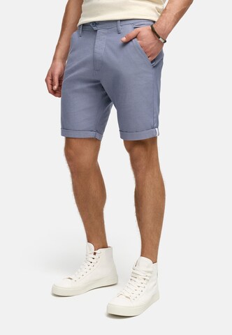 JEFF Regular Chino trousers 'Hezekiah' in Blue: front
