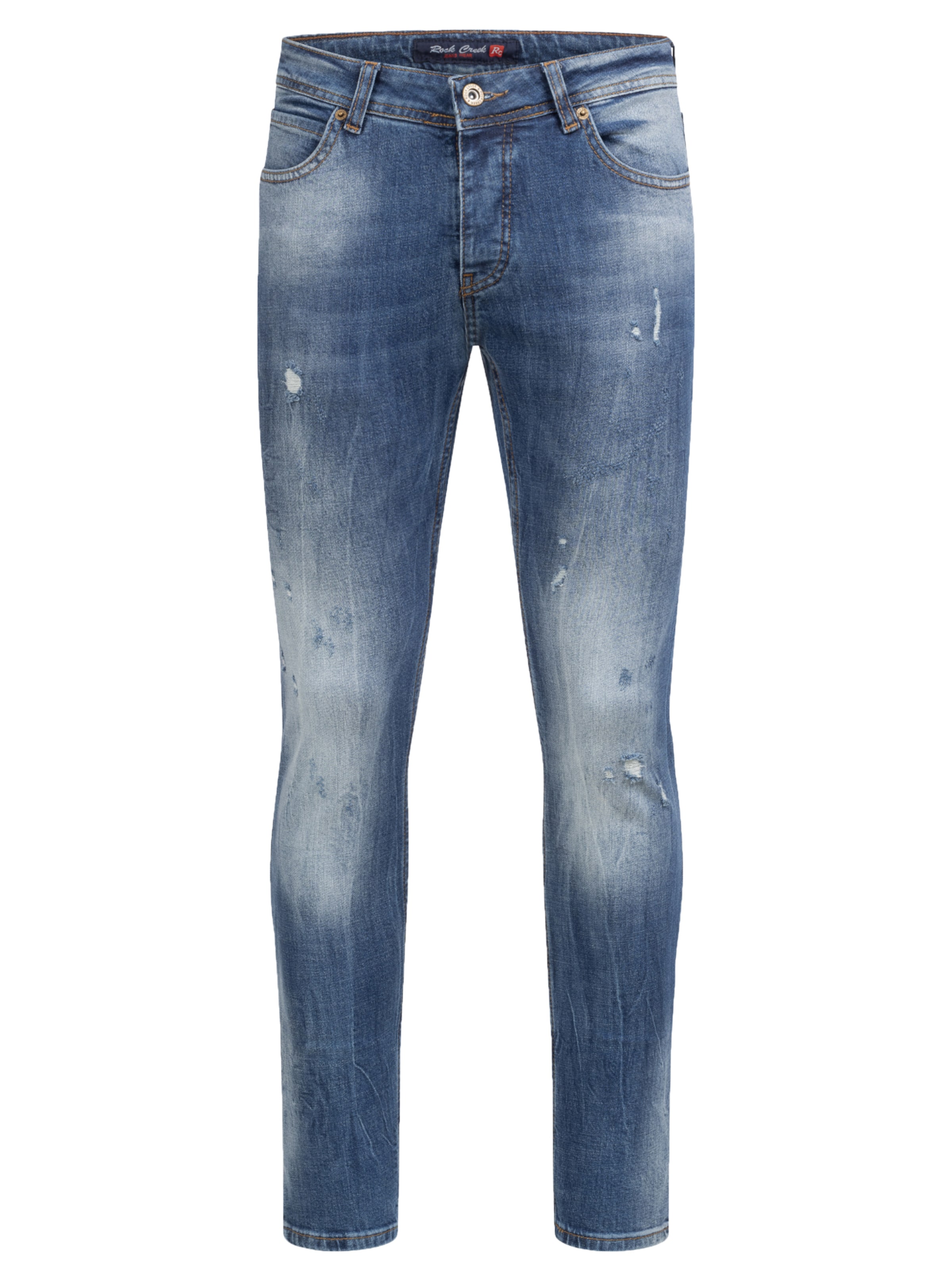 Rock Creek Slimfit Jeans in Blau: Vorderseite