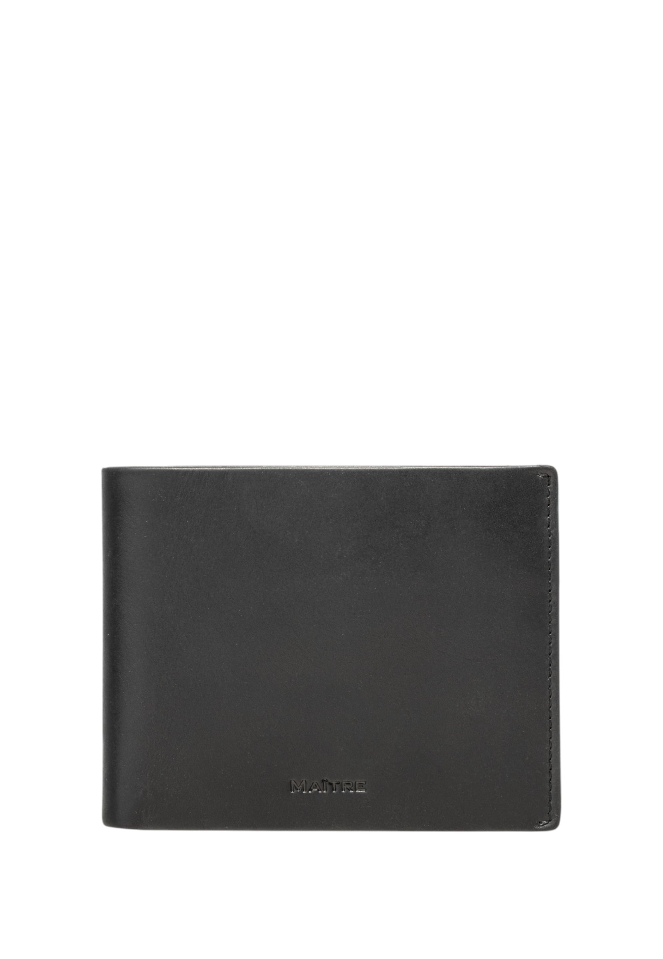 Maître Portemonnee 'Birkheim Gandolf' in Zwart: voorkant