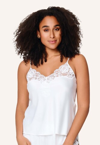 LingaDore Slaapshirt in Wit: voorkant