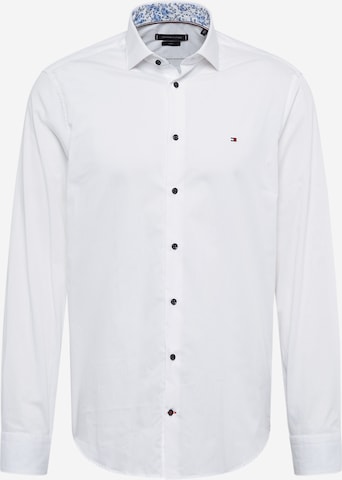 Tommy Hilfiger Tailored Button Up Shirt in White: front