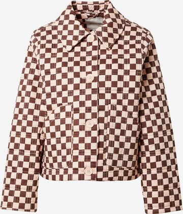 Monki Between-Season Jacket in Brown: front