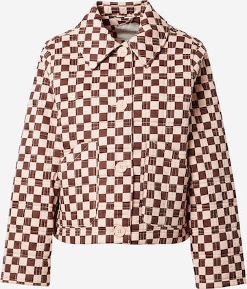 Monki Between-Season Jacket in Brown: front