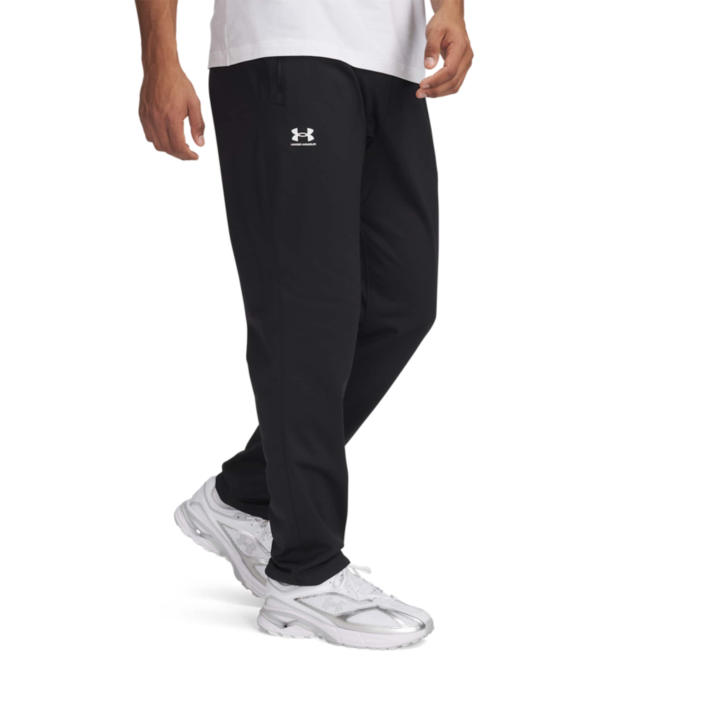 UNDER ARMOUR Regular Sportbroek 'Brawler' in Zwart: voorkant