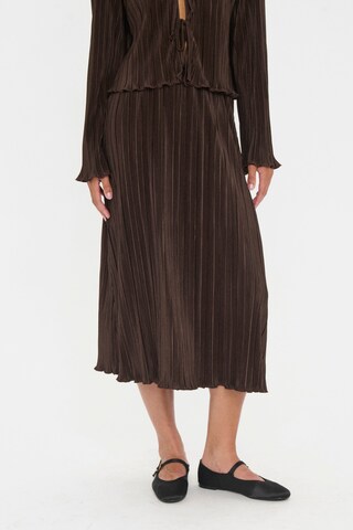 SAINT TROPEZ Rok 'SZZuni' in Bruin: voorkant