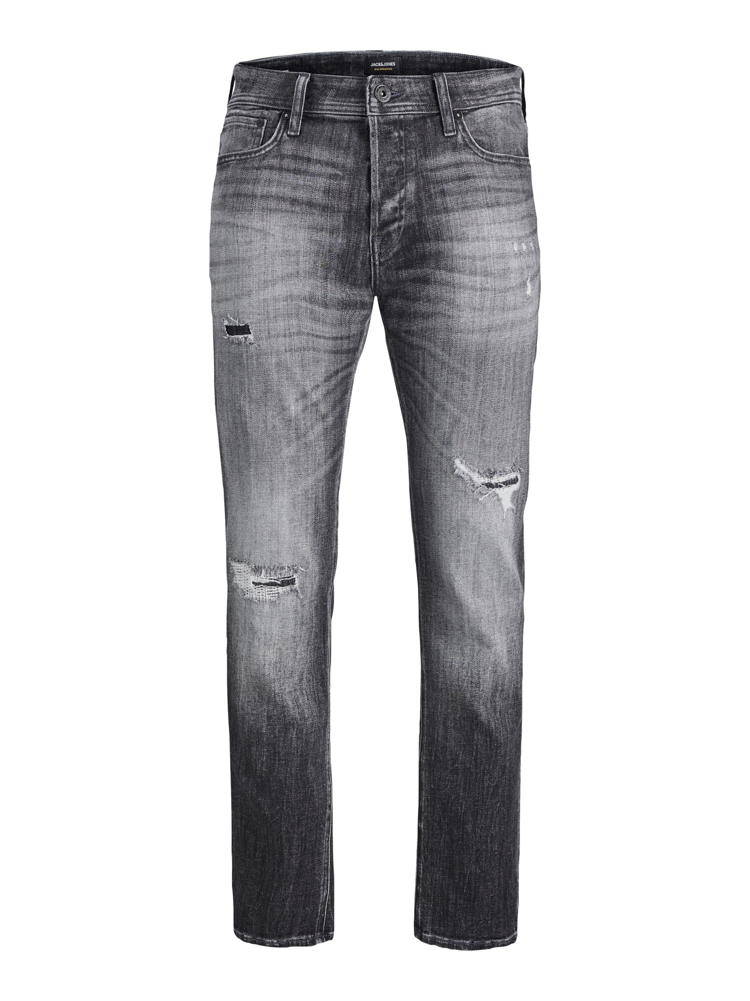 JACK & JONES - regular Vaquero 'Mike' en gris: frente