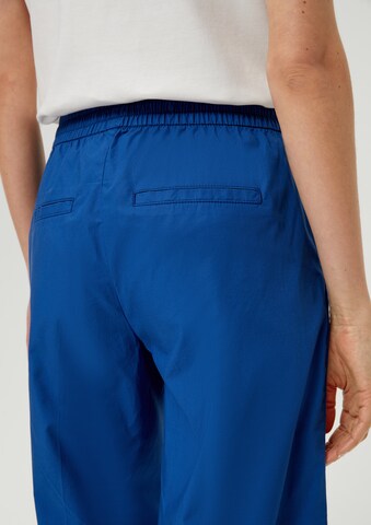 Wide Leg Pantalon à plis s.Oliver en bleu