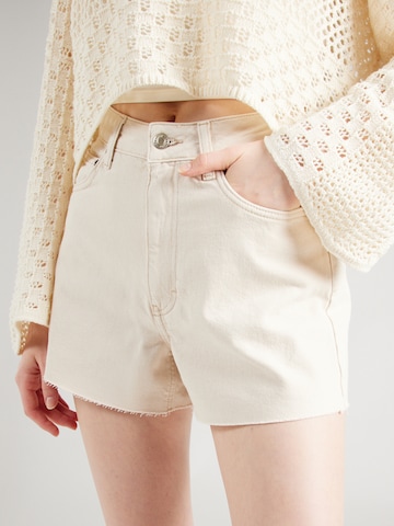 TOPSHOP Normalny krój Jeansy w kolorze biały