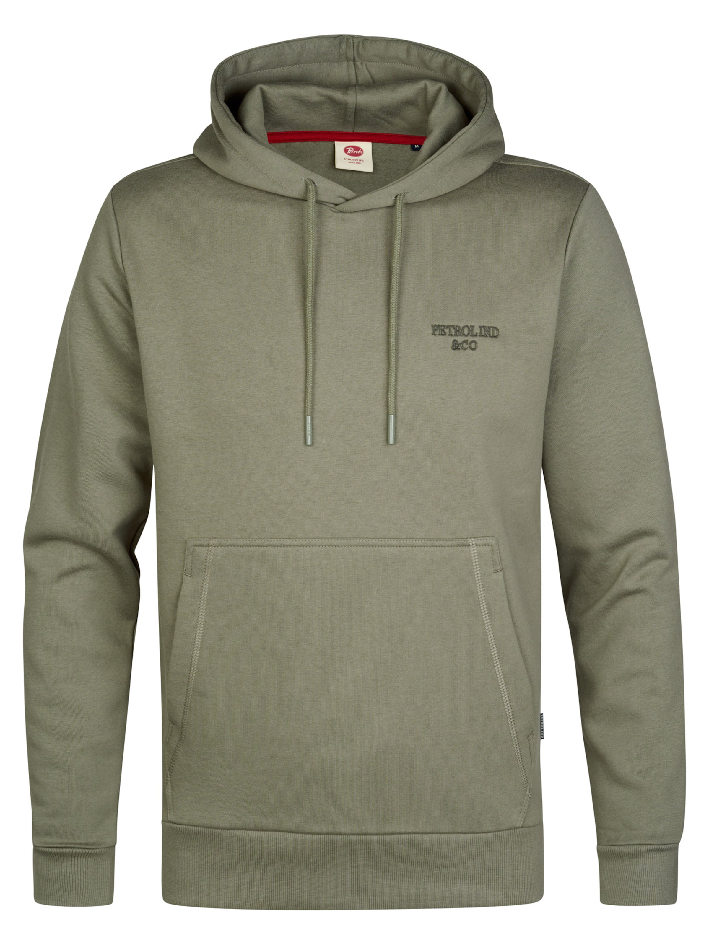 Sweat-shirt Petrol Industries en gris : devant