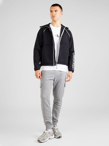 Calvin Klein Sport Sportsweatjacke in Schwarz