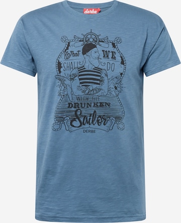 Derbe Shirt 'Seemann' in Blue: front