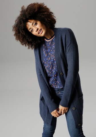 Aniston SELECTED Knit Cardigan in Blue