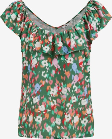 WE Fashion Blouse in Groen: voorkant