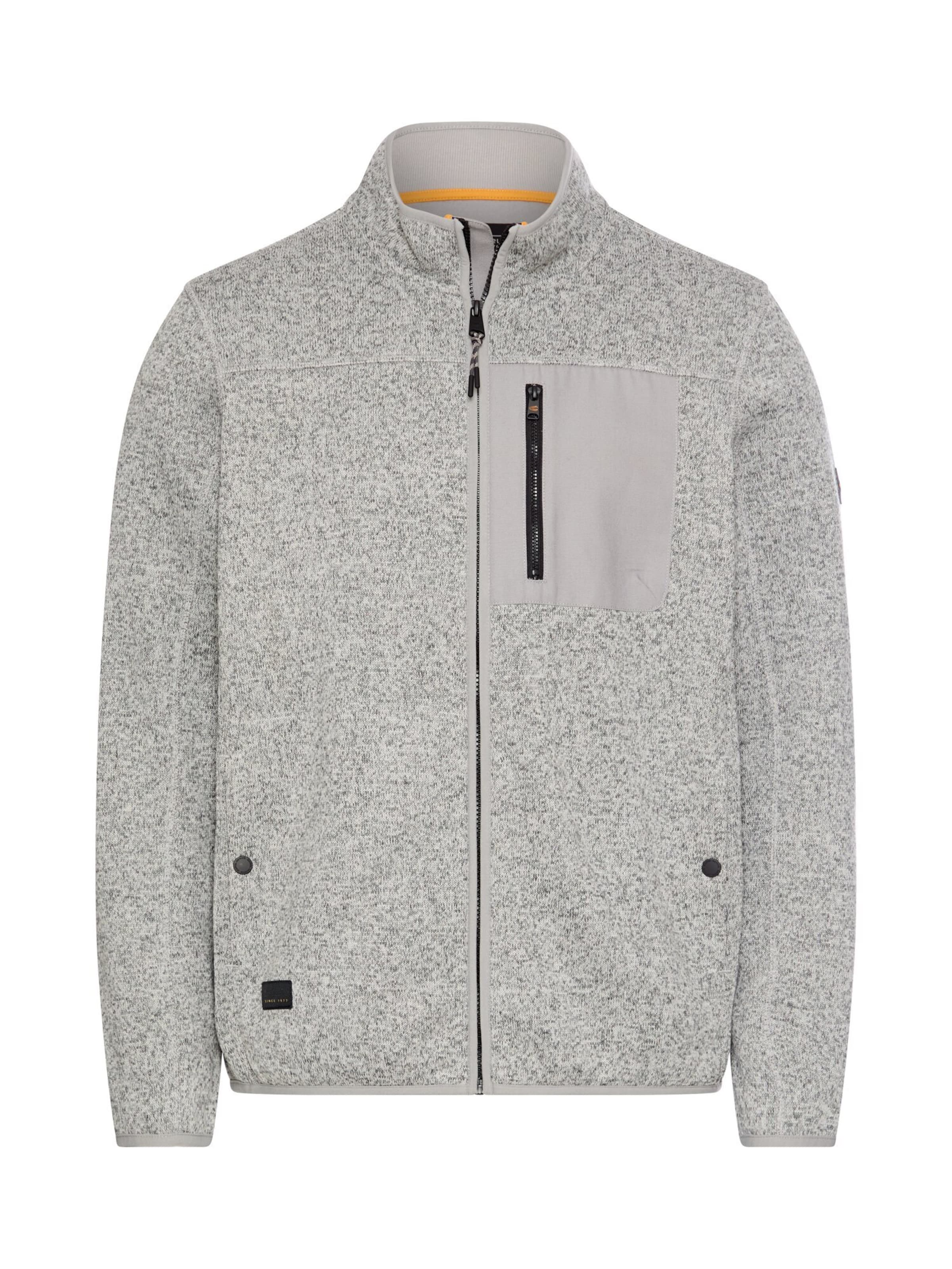 CAMEL ACTIVE Fleece Jacket in Grey: front