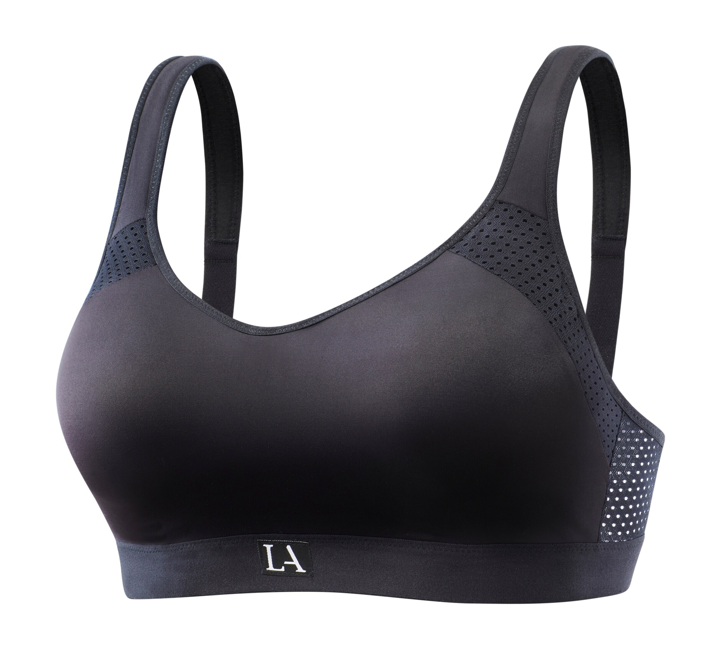 LASCANA ACTIVE Sports Bra in Black: front