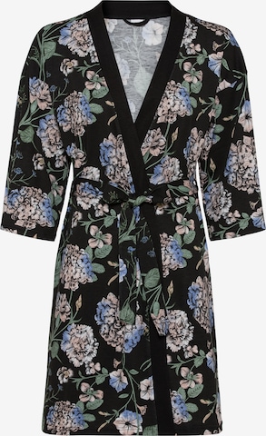 LASCANAKućni ogrtač - crna boja: prednji dio