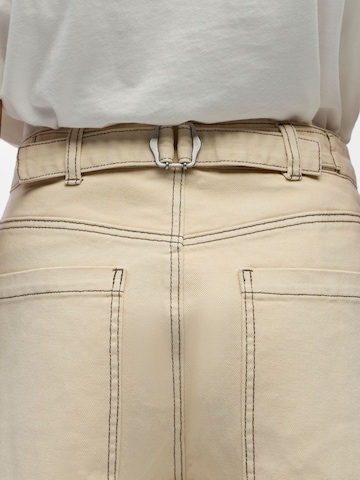 Loosefit Pantalon OBJECT en beige