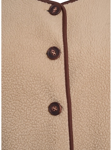 Zizzi Vest 'MTEA' in Beige