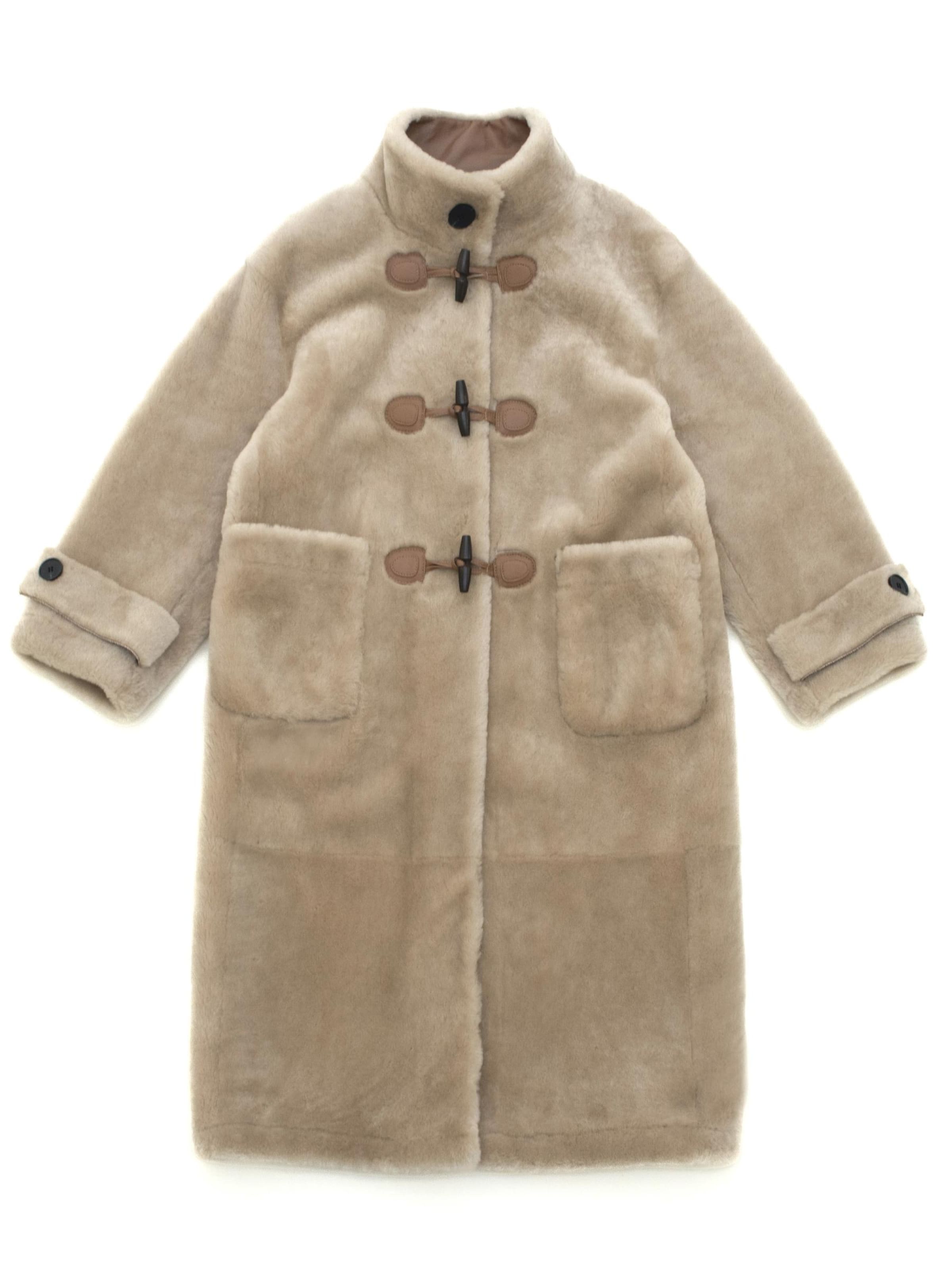 Just things we like - Abrigo de invierno 'FUFU' en beige: frente