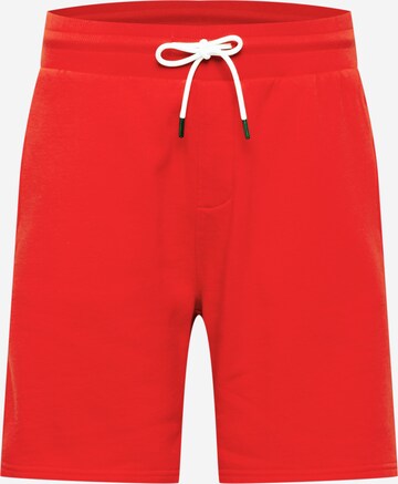 Juvia Normální Kalhoty – červená: přední strana