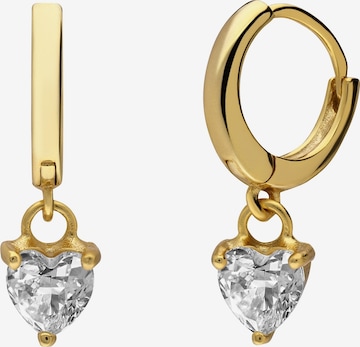 Lucardi Earrings 'Klassisch' in Gold: front