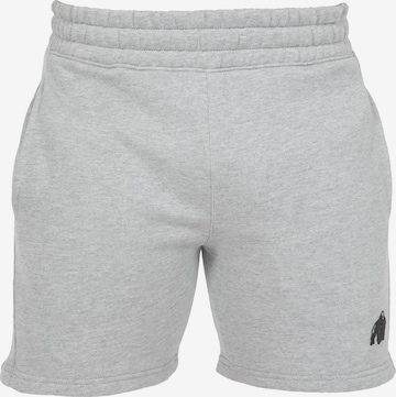 Slimfit Pantaloni 'Leon' di Gorilla Wear in grigio: frontale