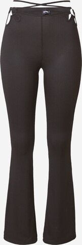 Tally Weijl Flared Leggings in Black: front