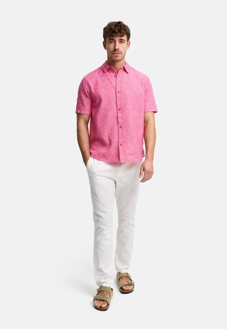 INDICODE JEANS Regular fit Overhemd ' Lino ' in Roze