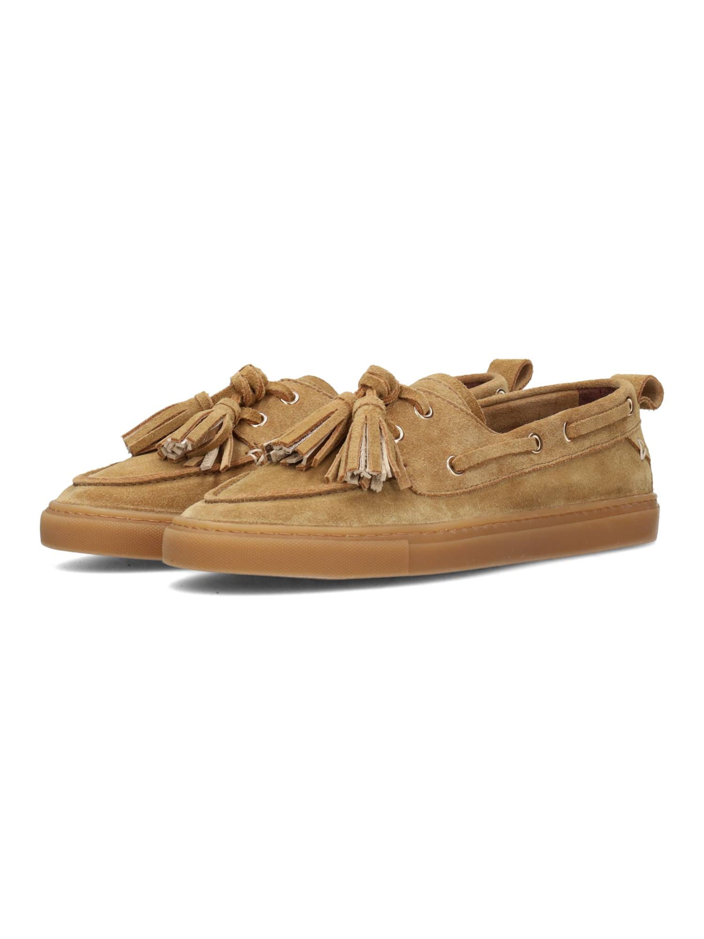 Poelman Mocassins in Bruin: voorkant