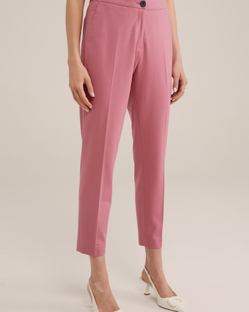 WE Fashion Slimfit Hose in Pink