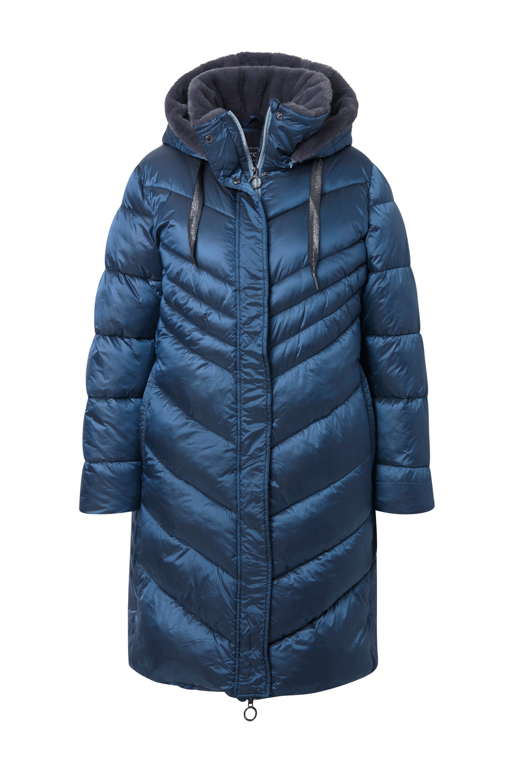 Ulla Popken Mantel in blau, Produktansicht