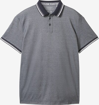 TOM TAILOR Poloshirt in grau / weiß, Produktansicht