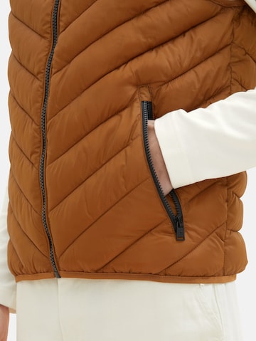 Gilet TOM TAILOR en marron