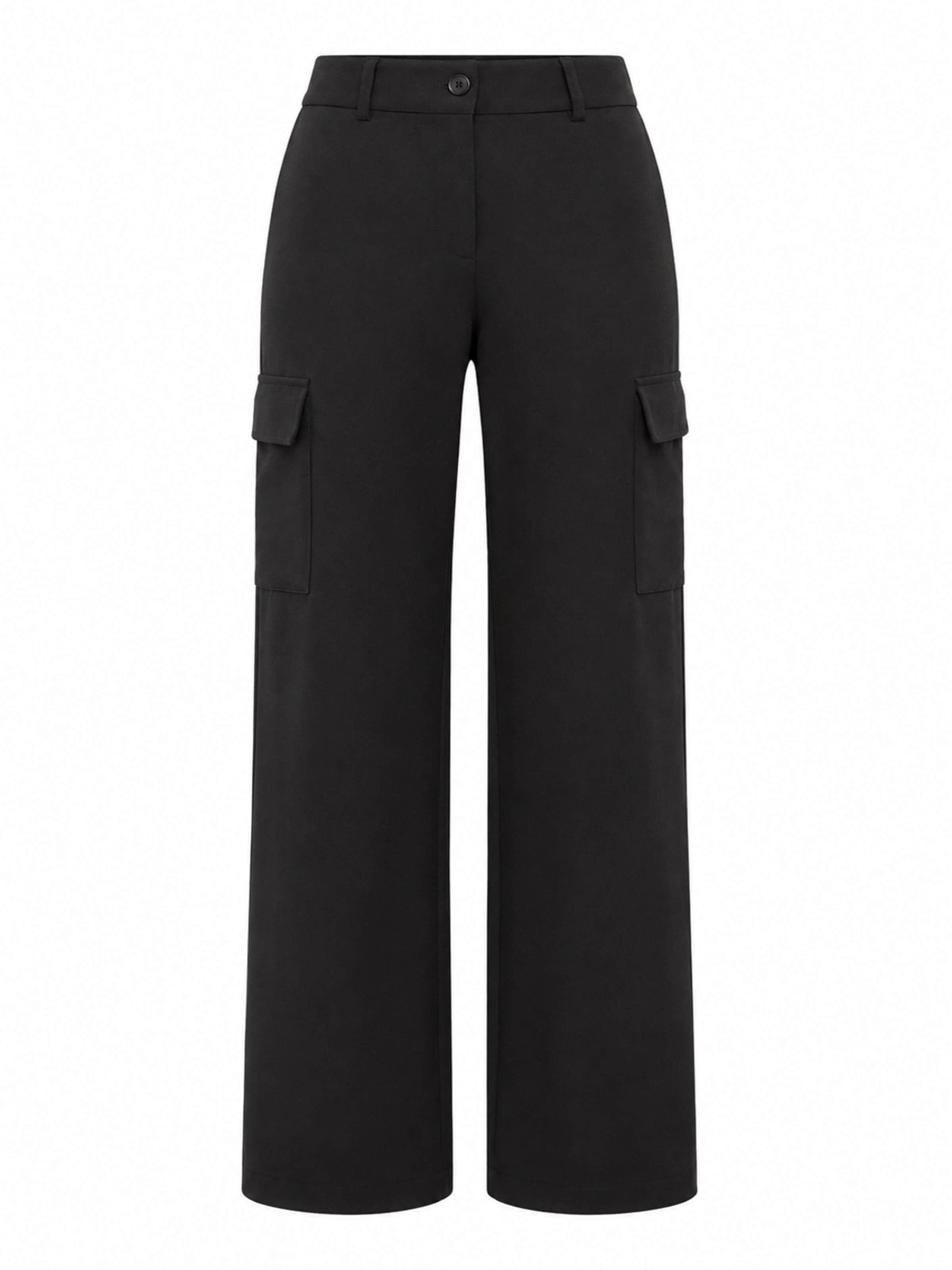regular Pantaloni cargo 'UNICORN Women's cargo trousers black beige white s m l' di UNICORN in nero: frontale