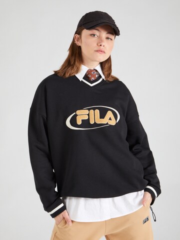 FILA Sportsweatshirt 'HELEN' in Schwarz: Vorderseite