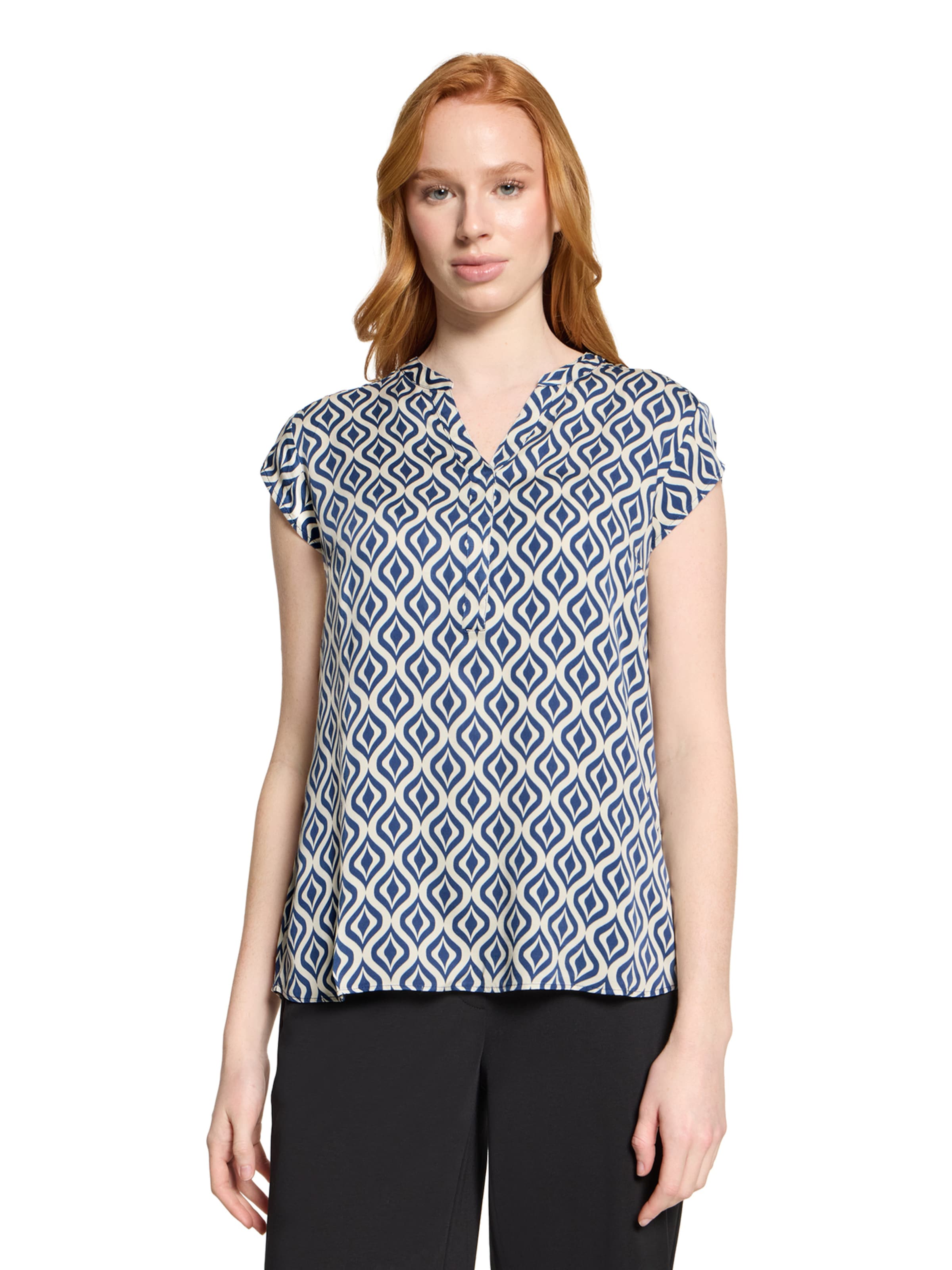 Chemisier Betty Barclay en bleu : devant