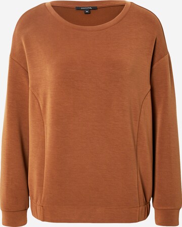 COMMA Sweatshirt in Brown: front
