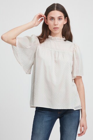 ICHI Blouse in Wit: voorkant