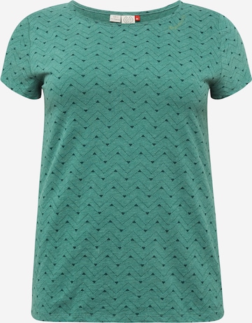 Ragwear Plus Тениска в зелено: отпред