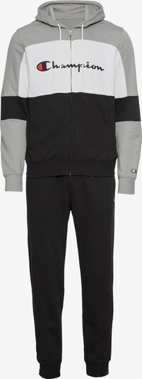 Champion Authentic Athletic Apparel Tracksuit in Dark grey / Fire red / Black / White, Item view