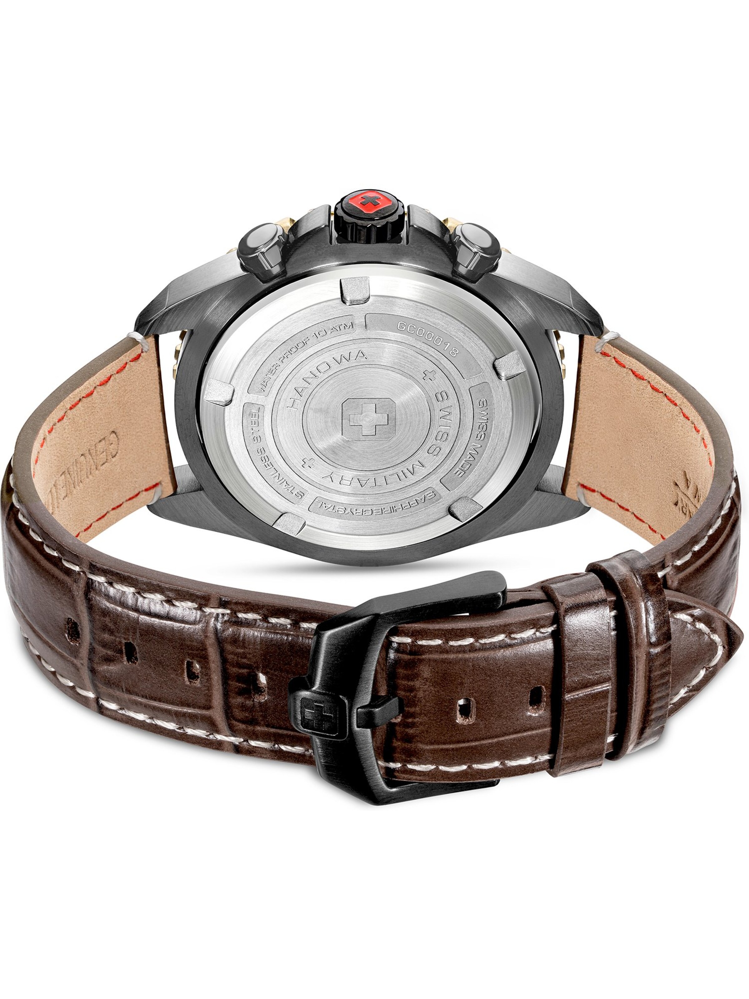 SWISS MILITARY HANOWA Uhr 'Stone Marten' in Braun