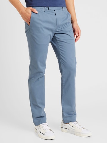 Coupe slim Pantalon chino Polo Ralph Lauren en bleu : devant