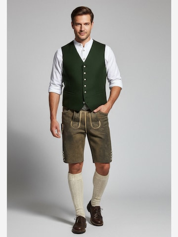 Regular Pantalon folklorique 'Denis' Krüger Buam en vert